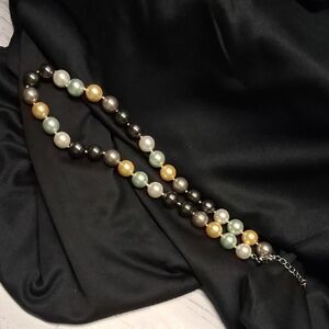 Stauer Elegant Multicolor Pearl Necklace